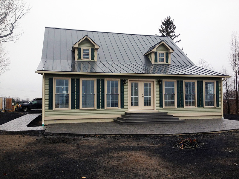 Asphalt Roof with Standing Seam Snow Belt